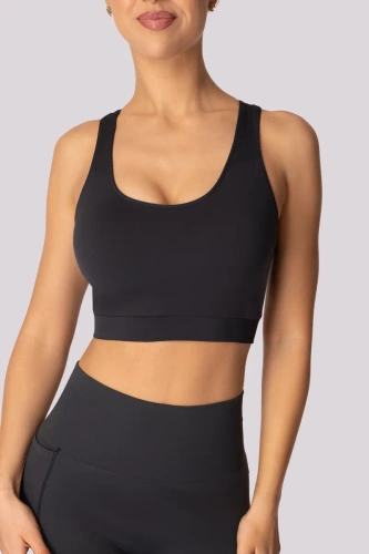 Базово горнище спортен сутиен Мона сиво