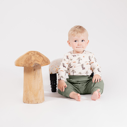 218138 Бебешка блуза Yogi Bear Nicol – памук, дълъг ръкав, горска шарка