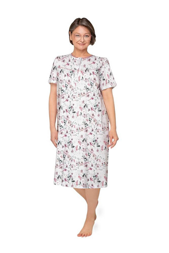 203 Нощница с цип Bogna I Martel - бяло-розово 24