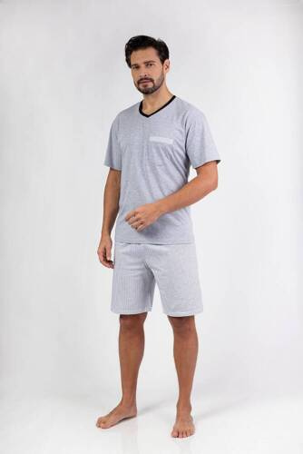 482 Мъжка пижама Regina - сива