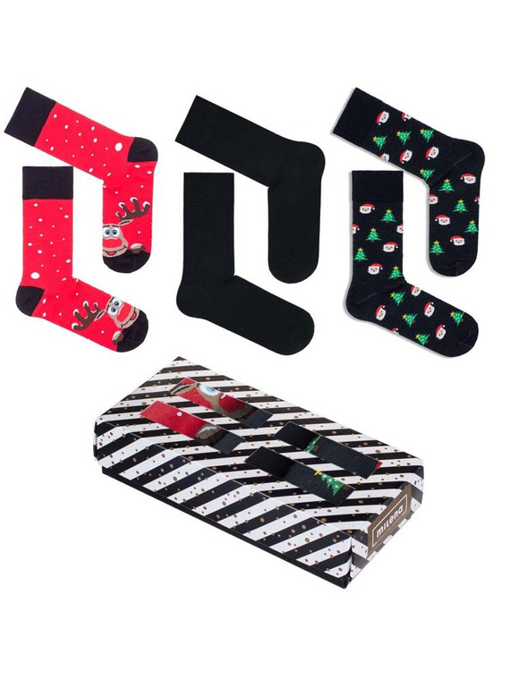 0828.008 Комплект мъжки коледни чорапи Милена - цвят 01