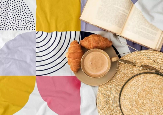 Milargo Verde 008 Спално бельо от геометричен сатен Фаро сиво