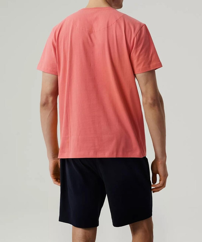 NMP-379 Мъжка пижама с къс ръкав, Атлантик-корал тъмносиня