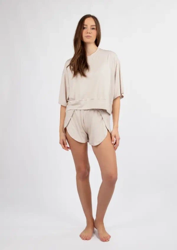 DK-K-B19 Дамски бамбуков комплект Dkaren - екрю