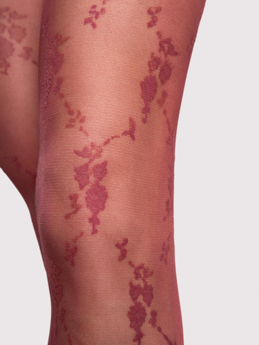 Чорапогащник Fiore Rosalia G6132 20 den флорален десен матов