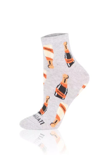 S153Z Чорапи Prosecco Чорапи италианска мода - светъл меланж