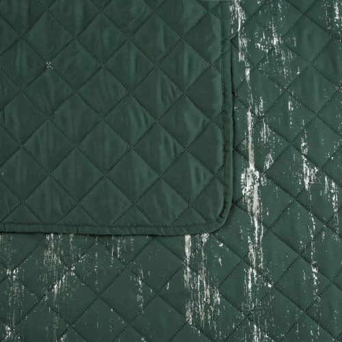 Декоративно покривало Blink 1 Design91 тъмно зелено/сребристо