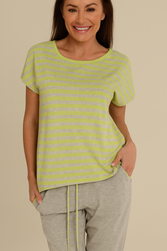 540 Дамска пижама Jovite - лайм зелена