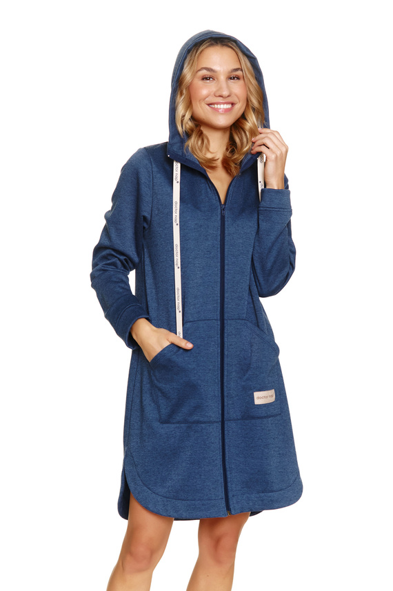 7228 Дамски халат Doctor Nap - индиго меланж