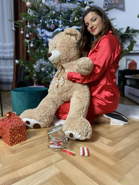 934 Classic Forex дамска пижама - червена