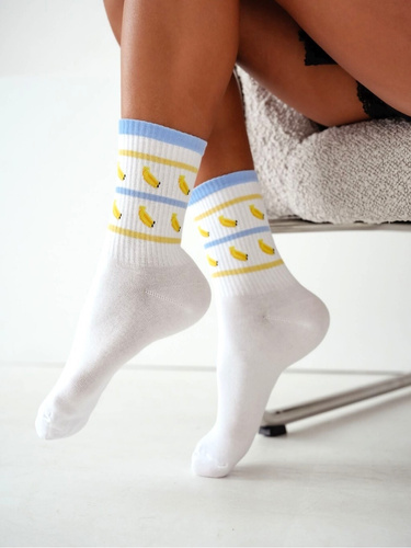 Дамски чорапи Milena 0200-234 Банани памучни удобни