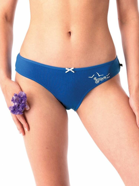 LPR 723 A'2 Дамски слипове 2 пакета Key, тъмносиньо и бяло