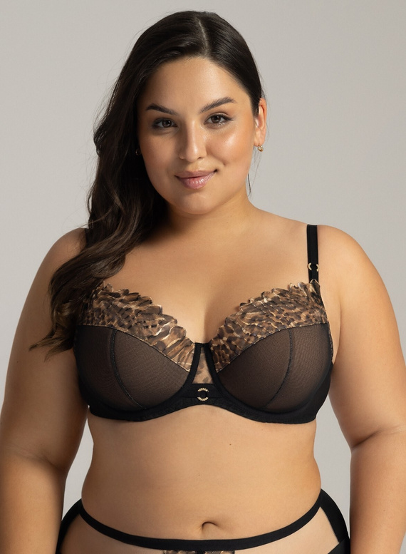 2143 Макси сутиен Ava с полуподплънки - черен