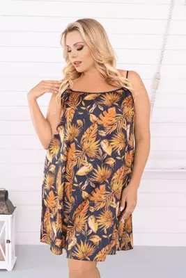 Дамска риза Monstera, тънък силует Italia Fashion - принт