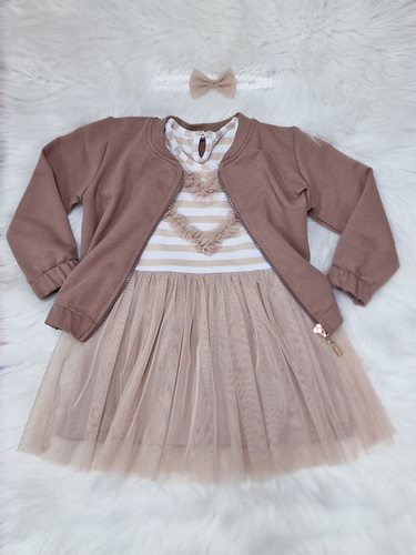 Детски суичър бомбър Gracja Bambarillo бежов