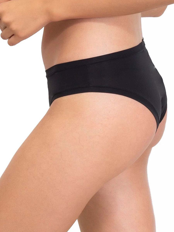 1555 Гащи Fantastic - безшевни, микрофибър, класическа кройка Sielei black