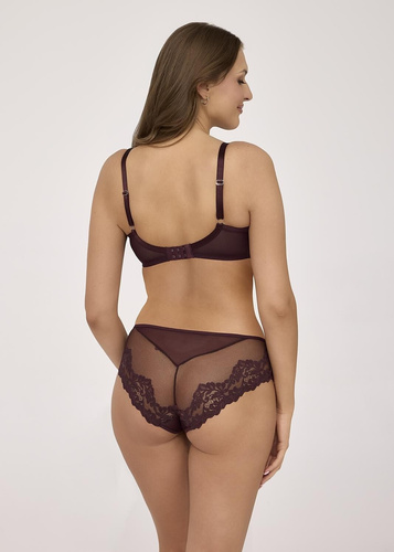Дамски бикини Ava 2233 Chocolate Brown дантела класически комфорт