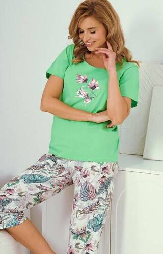 3344 Дамска пижама Lia Taro - зелена