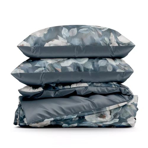 Спално бельо Kira Design 91 с цветя двулицево меко с цип