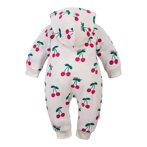 Бебешки гащеризон Eevi ecru 100% памук без крачета удобен