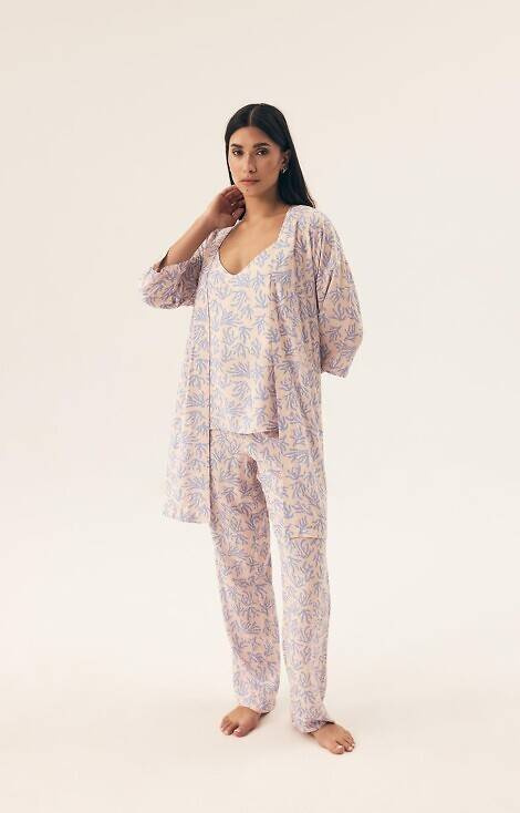 42663 Nadar Szlafrok damski Henderson - light blue