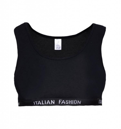 Nikola Сутиен за момичета, широка презрамка Италианска мода - черен