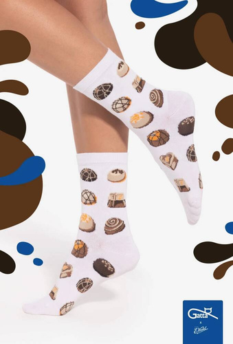 U04.WED Унисекс чорапи Wedel Gatta - bianco 01/01