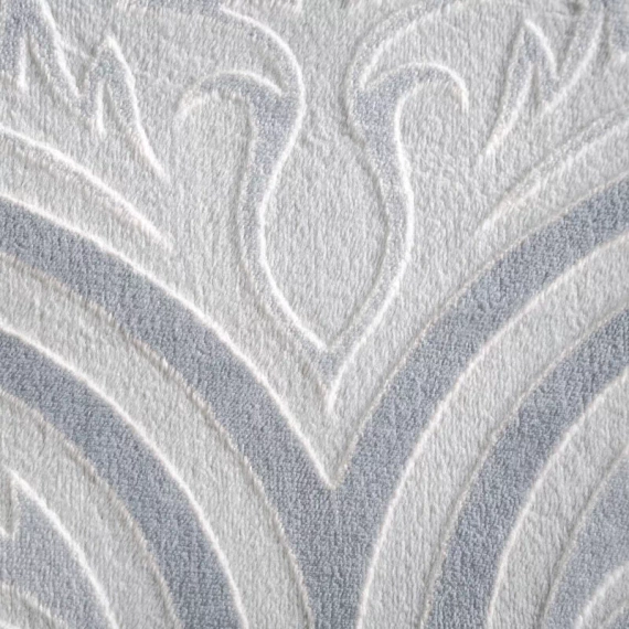 Спално бельо Flano 5 велур, евро перде орнаменти, сиво