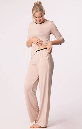 Пижамен панталон Margot Mix&Match Nipplex - розов
